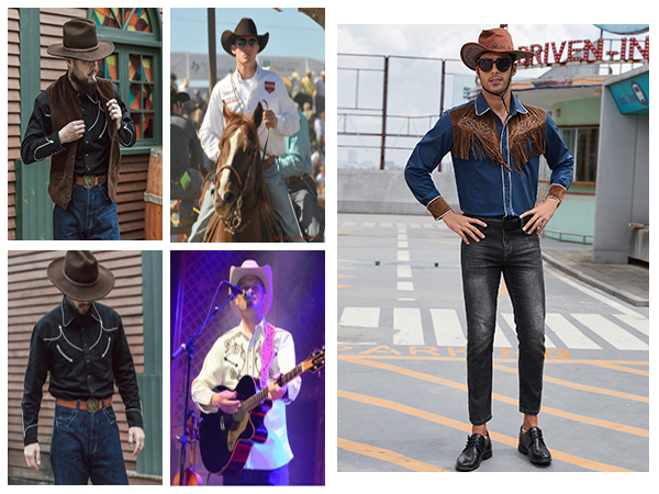 western shirts for men cowboy