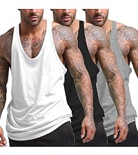 coofandy tanks for men mens muscle shirt 3 pack mens workout tank tops gym