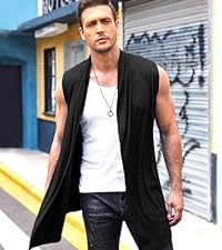 mens sleeveless shirt cardigan