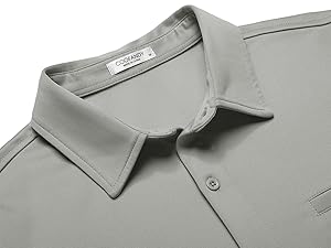 COOFANDY Men''s Wrinkle Free Stretch Dress Shirt Casual    Untucked Muscle Fit Shirts