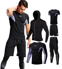 gym outfit men big mens workout clothes running exercise outfit for men compression pants