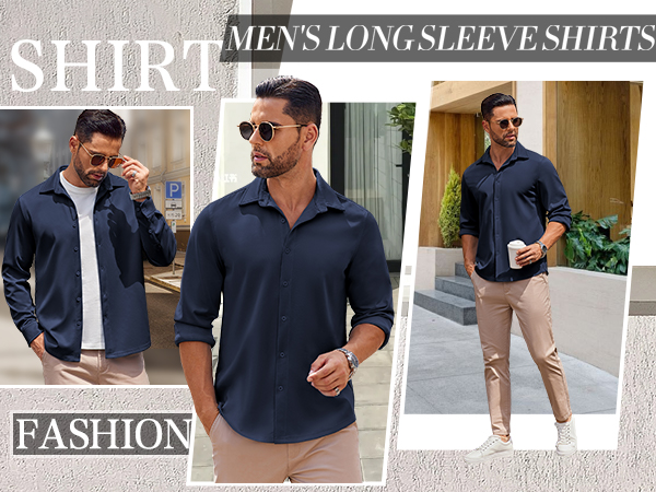 mens business casual shirts