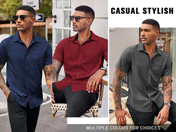 mens summer casual shirt