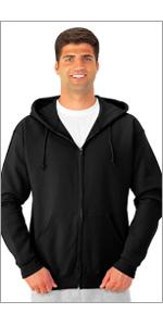 hoodie, full zip, sweatshirt, soft, warm, fleece, essentials