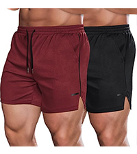 Men''s 2 Pack Gym Workout Shorts