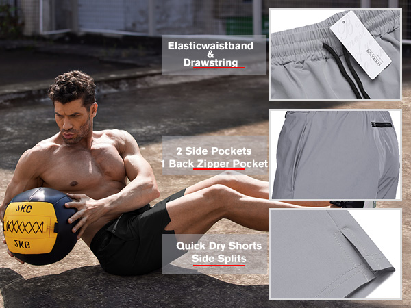 mens gym workout shorts