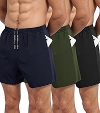 3 Pack Gym Shorts