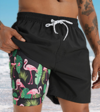 swim trunks compression liner