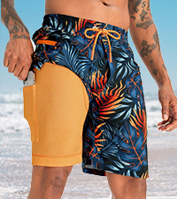 swim trunks compression liner