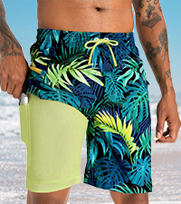 swim trunks compression liner