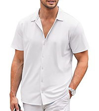 men casual button down shirt