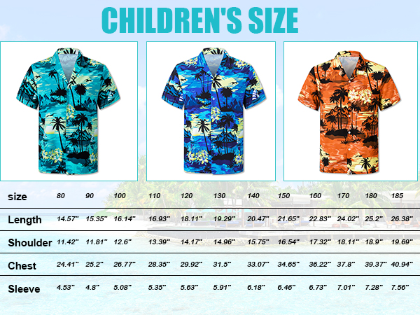 Men''s & Boys Hawaiian Shirt