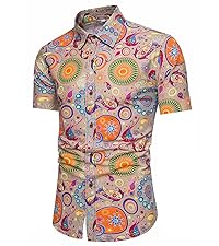 Mens 70s Disco Linen Shirts