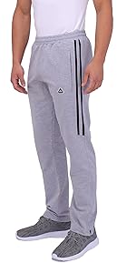 SCR Sportswear zipper leg straight  athletic sweatpants for tall men 32 34 36 38 inseam