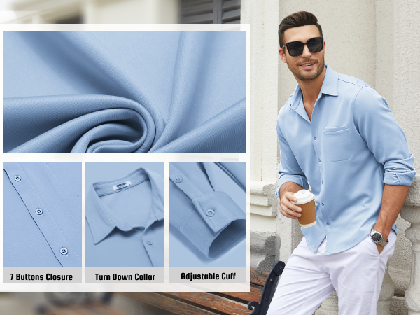 dress shirts for men long sleeve