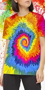 Kids Colorful Tie Dye Shirts