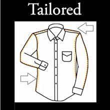 Mens Tailored Dress Shirt