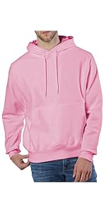 pink hoodie men