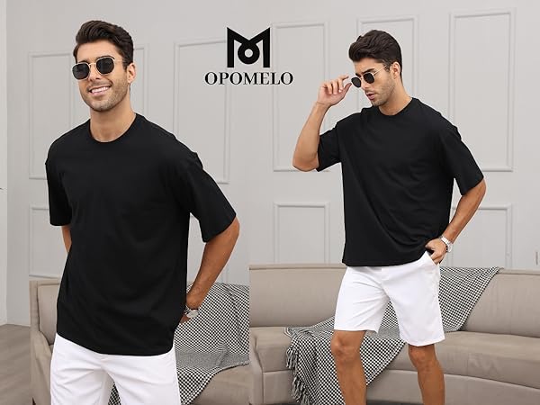  The men''s crew neck solid color T-shirt, simple and fashionable.