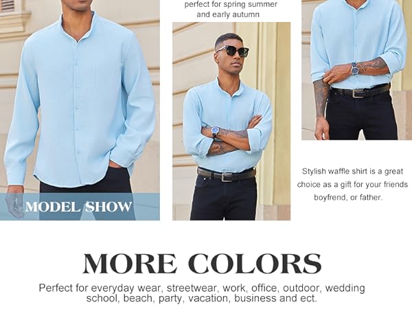 casual work shirts for men