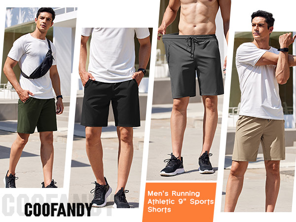 Men''s Running Athletic Gym Workout Shorts