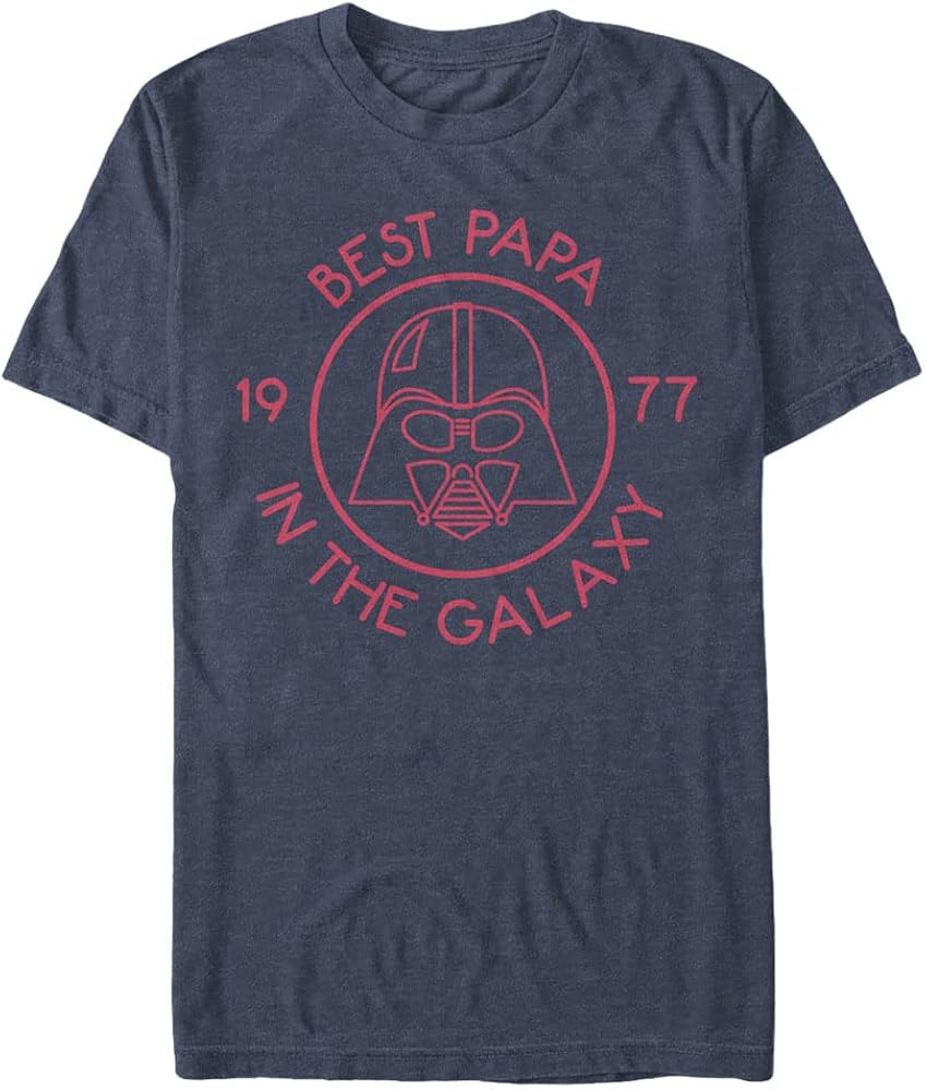 STAR WARS Big & Tall Galaxy Papa Men's Tops Short Sleeve Tee Shirt