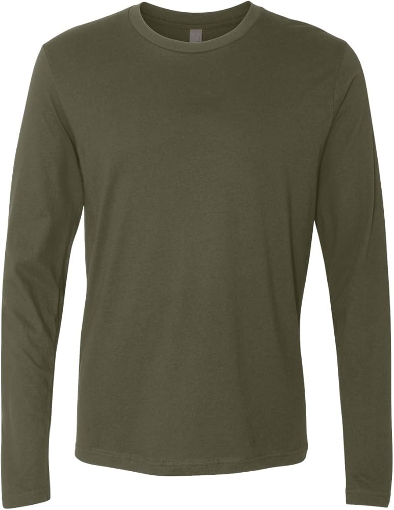 Next Level N3601 Mens Premium Fitted Crew Tee Military Green Medium