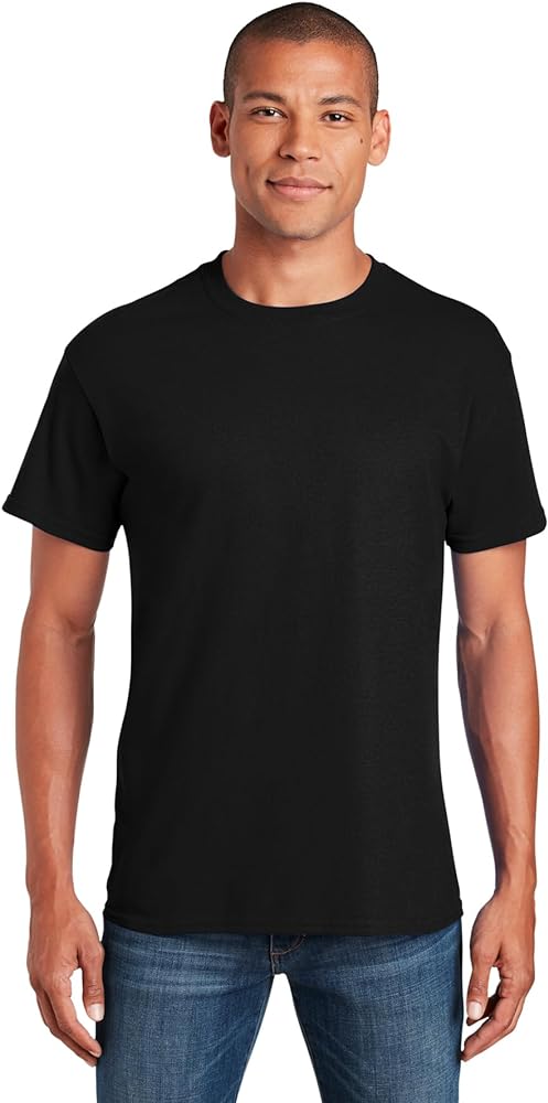 Gildan 5.4 oz Cotton T-Shirt (5000) Tee Medium Black