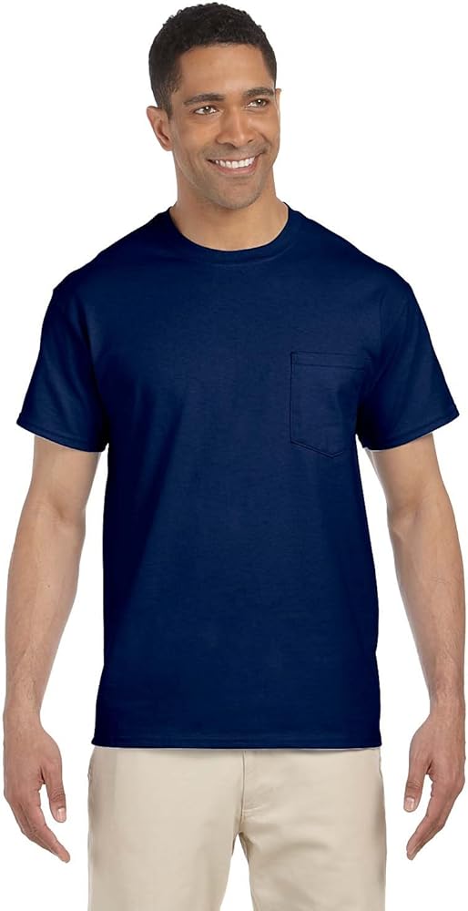 Gildan Mens 6.1 oz. Ultra Cotton Pocket T-Shirt G230 -NAVY S