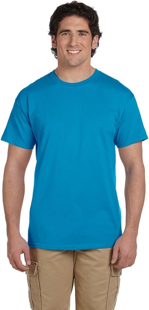 Fruit of the Loom 5 oz., 100% Heavy Cotton HD T-Shirt, 3XL, PACIFIC BLUE