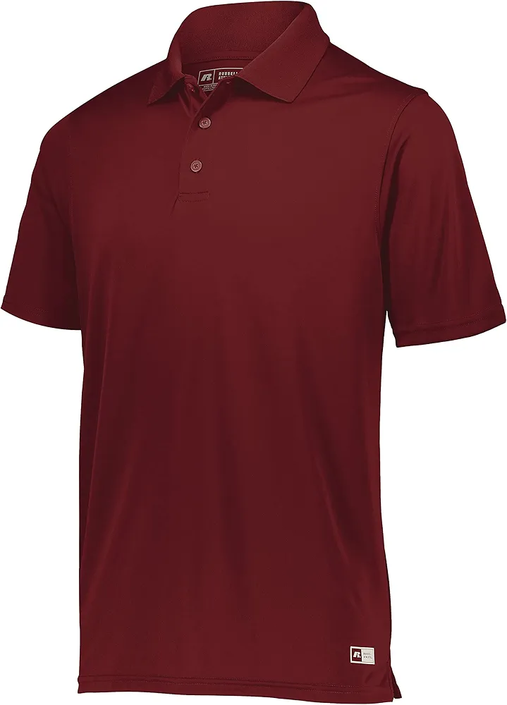 Russell Athletic Men's Power Performance Polo-Premium Dri-fit Shirt, Perfect for Golf, Tennis, and Athletic Activities