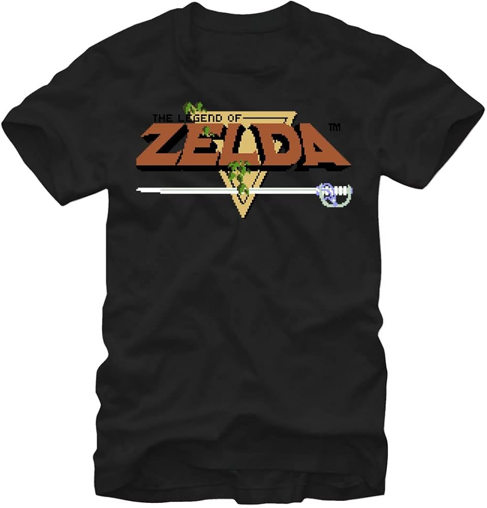 Nintendo Men's Big Original Zelda Title T-Shirt