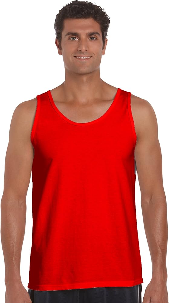 Gildan 2200- Classic Fit Adult Tank Top Ultra Cotton - First Quality - Red - 2X-Large