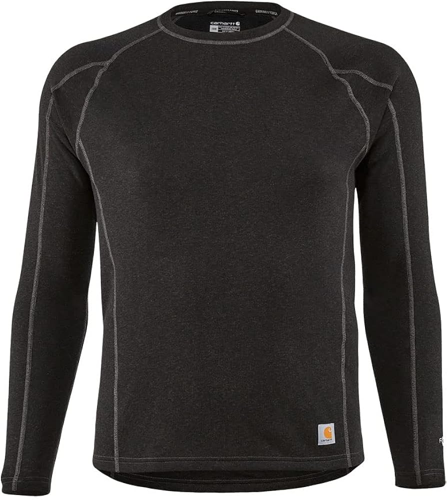 Carhartt Men's Force Heavyweight Synthetic WoolBlend Fleece Base Layer Crewneck Top