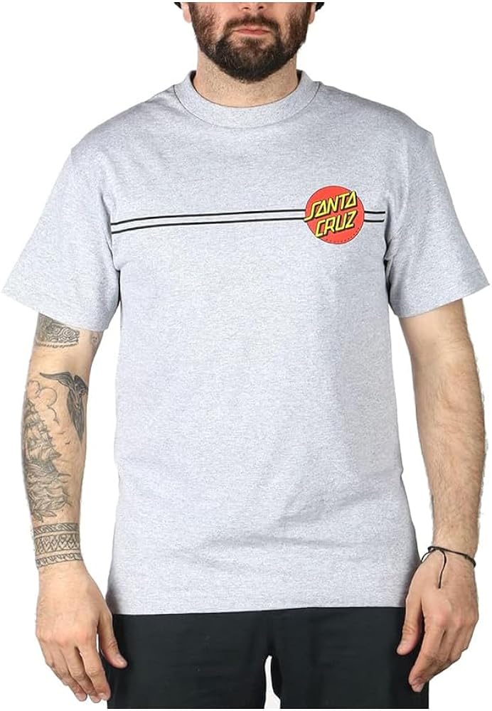 SANTA CRUZ Men's Classic Dot SS Tshirt Heather Grey