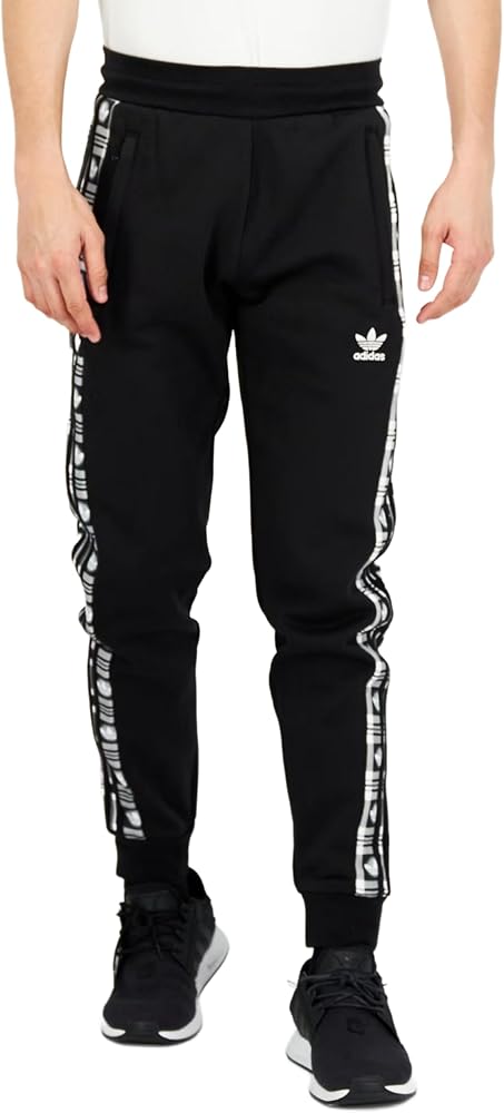 adidas Originals Mens 3-Stripes Fleece Pants - Mens Black