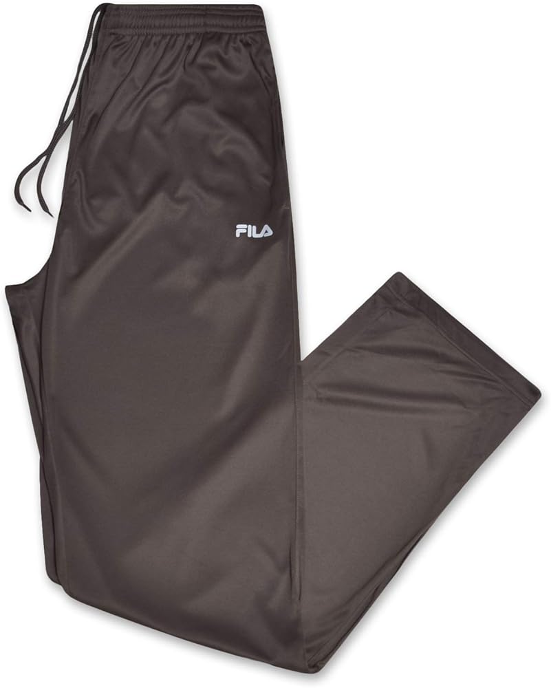 Fila Big and Tall Open Bottom Track Pants – Lightweight Performance Track Pants