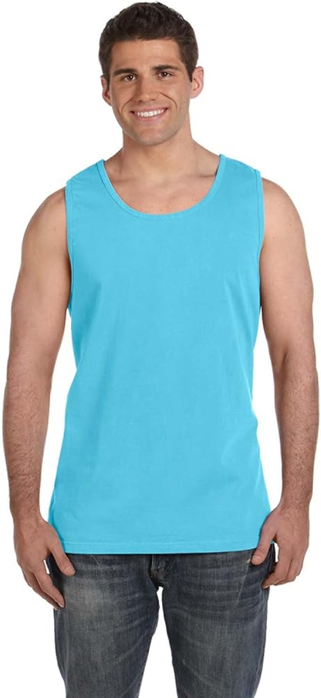 Comfort Colors C9360 Ringspun Garment-Dyed Tank - LAGOON BLUE - XL