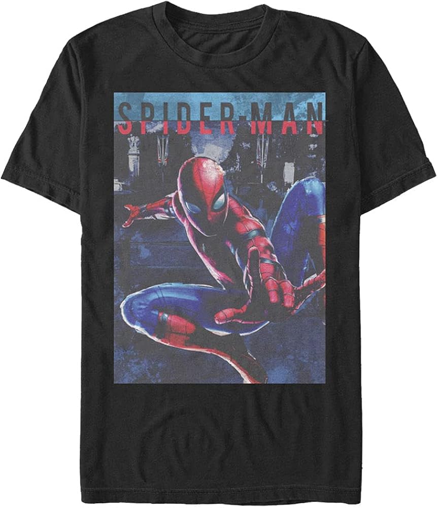 Marvel Men's Universe Spider Poster T-Shirt