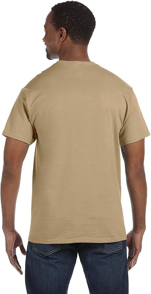 Hanes Tagless T-Shirt_Pebble_M