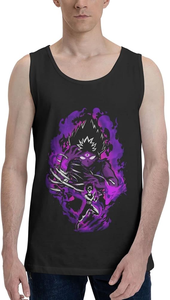 Anime Tank Top Shirt Yuyu Hakusho Hiei Boy's Summer Sleeveless Tops Fashion Vest