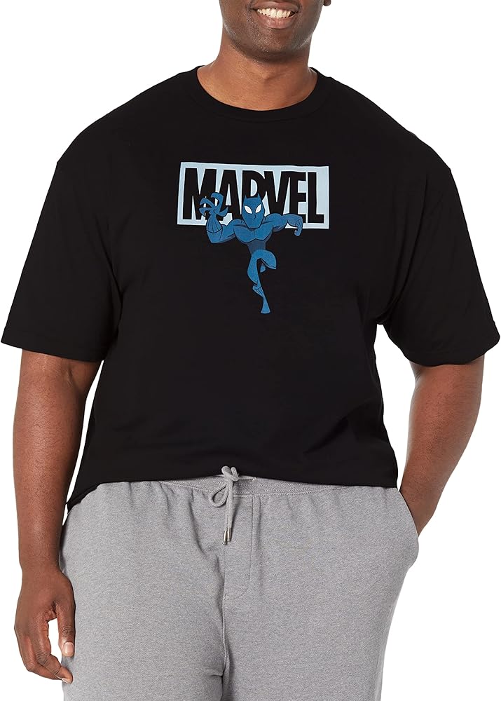 Marvel Big & Tall Classic Brick Panther Men's Tops Short Sleeve Tee Shirt