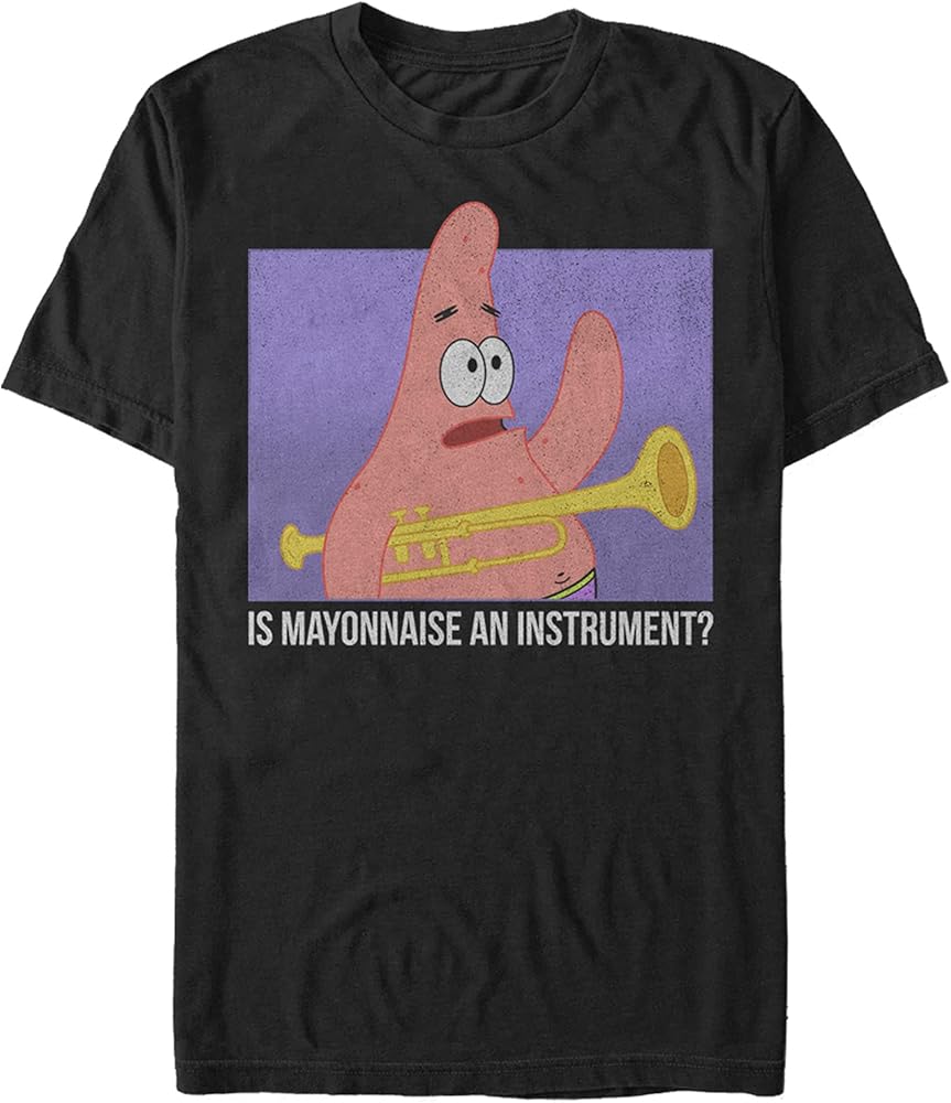 Nickelodeon Big & Tall Spongebob Squarepants Mayonnaise Men's Tops Short Sleeve Tee Shirt