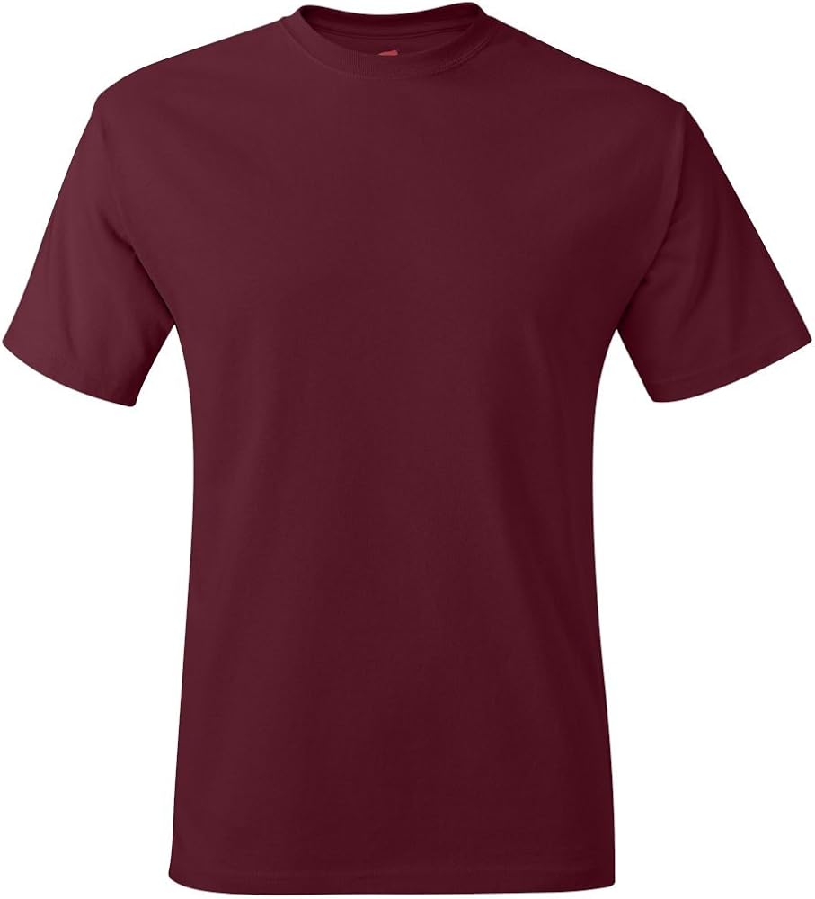 Hanes Mens Tagless 100% Cotton T-Shirt, Small, Cardinal