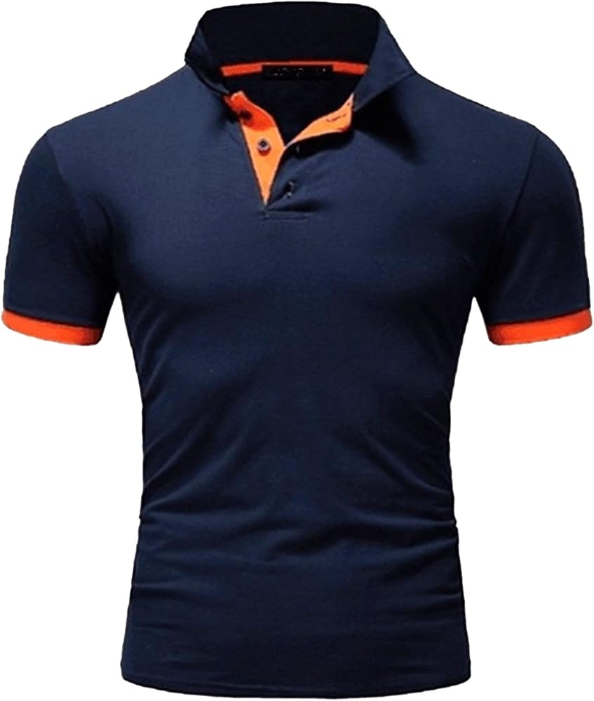 Men's Polo Shirts Short Sleeve Golf T-Shirts Fashion Lightweight Athletic T-Shirt Summer Casual Stylish Tee Tops