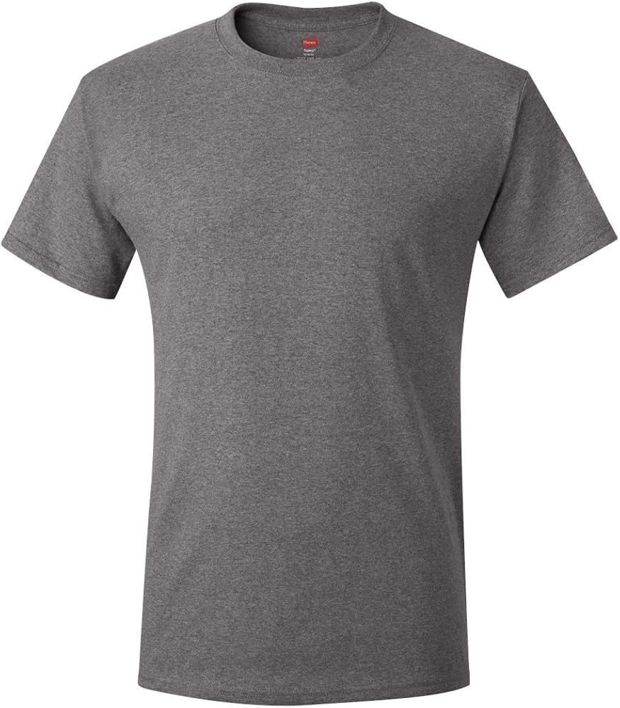 6.1 oz. Tagless T-Shirt (5250T) Charcoal Heather, L