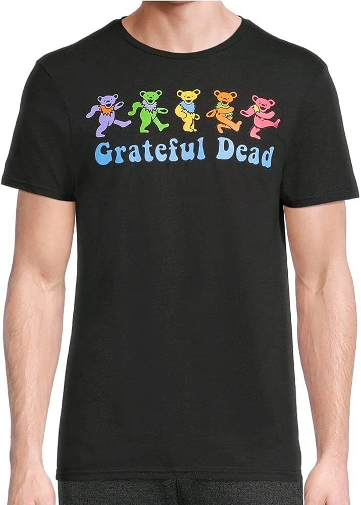 Grateful Dead Dancing Bears Black Licensed Graphic T-Shirt - 3XL