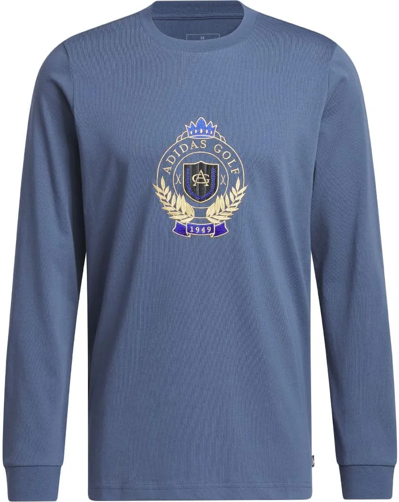 adidas Men's Golf Go-to Crest Graphic Longsleeve