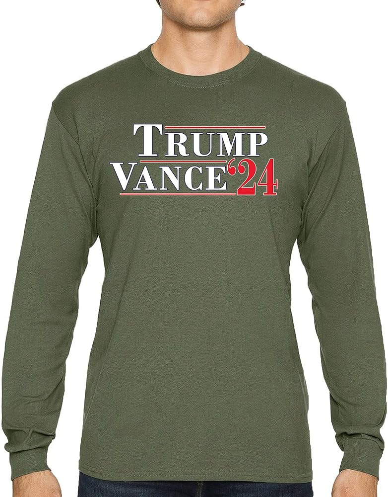 Trump JD Vance 24 Long Sleeve T-shirt MAGA Make America Great Again Take USA Back 2024 VP Republican First Vote Red