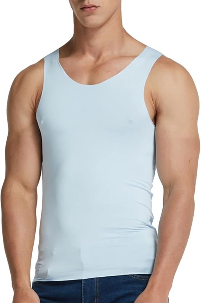 Men Tank Tops T Shirt Vest with Old Cuffs and Square Buttons for Summer Fashion and Leisure White Shirts for Men Men